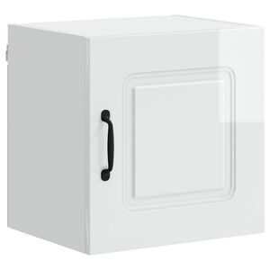 vidaXL Панел за миялна машина Kalmar Лъскаво бяло 40 x 31 x 40 см