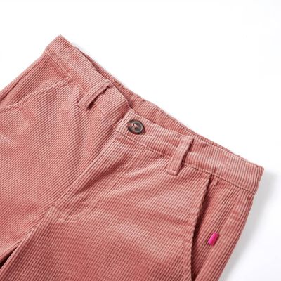 Детски панталон, кадифе, старо розово, 92