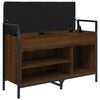 vidaXL Пейка за обувки, кафяв дъб, 85,5x32x57,5 см, инженерно дърво