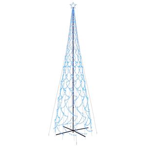 vidaXL Коледна елха конус, синя, 3000 LED, 230x800 см