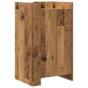 vidaXL Служебен шкаф Старо дърво 45 x 35 x 75 см