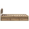 vidaXL Рамка за легло Дъб Артизан 120 x 200 cm Солидно борово дърво