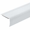 vidaXL Профили за ръбове на стълби 30 pcs Сребрист 67 x 3.5 x 3 см