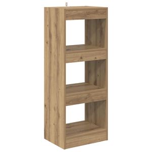 vidaXL Шкаф за книги 3 нива 37 x 30 x 103 см Инженерна дървесина