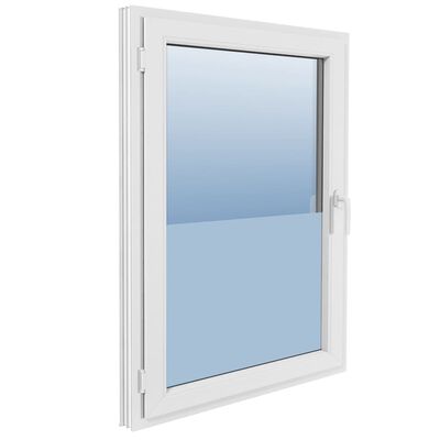 vidaXL Самозалепващо фолио за прозорци, заскрежен мат, 0,9х5 м