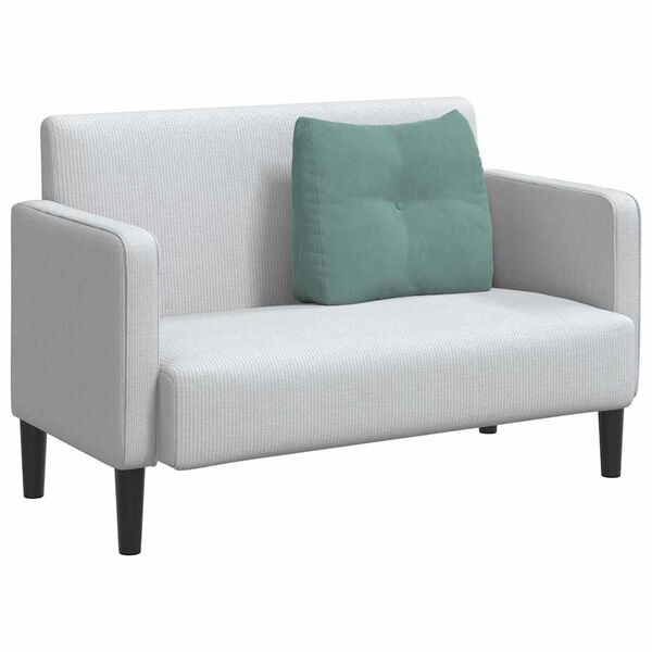 vidaXL Възглавница за гръб Морско зелено 60 x 24 x 50 см Кадифе