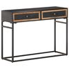 vidaXL Конзолна маса 100x35x75 см мангово дърво масив