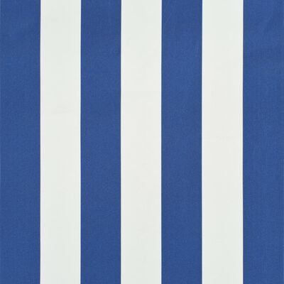 vidaXL Сенник с падащо рамо, 150x150 см, синьо и бяло