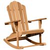 vidaXL Люлеещ се стол Adirondack 2 pcs Кафяво 100 x 77 x 99 см