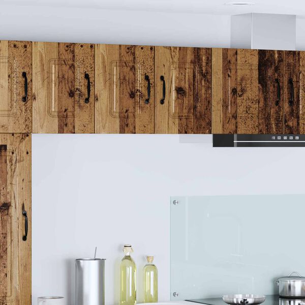 vidaXL Кухненски шкаф Kalmar 2 pcs Старо дърво 30 x 31 x 40 см