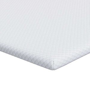 vidaXL Топер за матрак от мемори пяна 80 x 200 cm Thick Меко Бяло