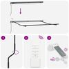 vidaXL Автоматично прибираща се тента с LED антрацит и бял 300x250 см