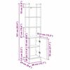 vidaXL Шкаф за книги Дъб 40 x 24 x 161 см Инженерно дърво