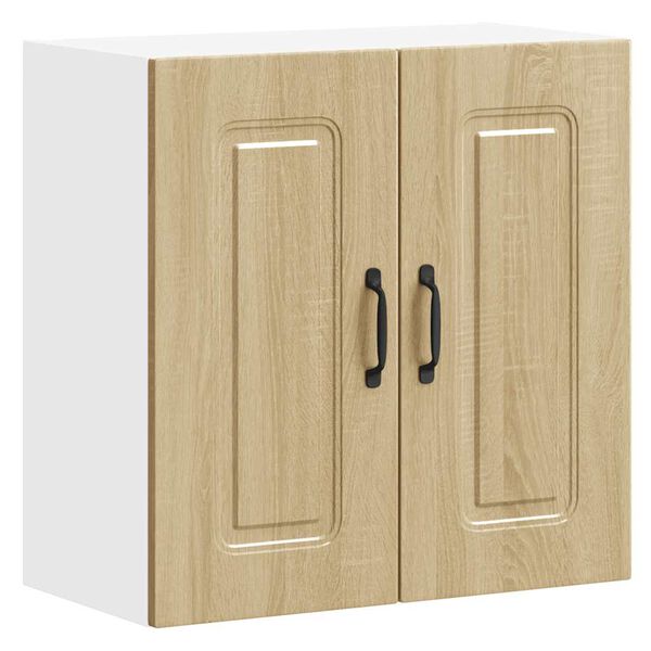 vidaXL Кухненски стенен шкаф, Kalmar, дъб сонома, инженерно дърво