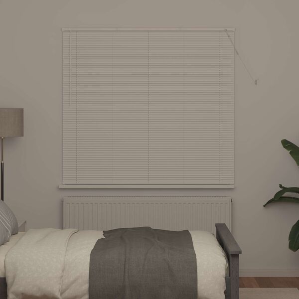 vidaXL Венецианска щора Регулирума Бял 150 x 150 cm ПВЦ