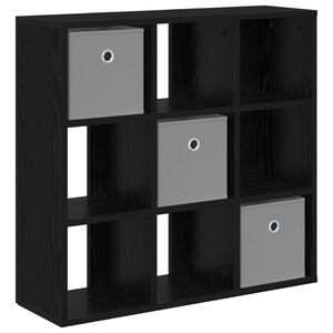 vidaXL Служебен шкаф с чекмедже Черния дъб 73,5 x 24 x 69,5 см