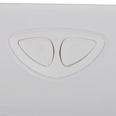 vidaXL Тоалетно казанче с долен вход за вода, 3/6 л, бяло
