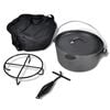 vidaXL Холандска пещ 4,2 л с включени аксесоари