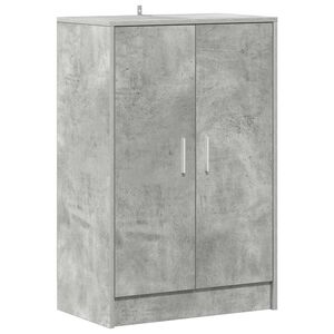 vidaXL Шкафове за обувки 60 x 35 x 92 cm Бетонно сиво Обувки