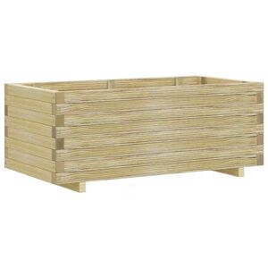 vidaXL Повдигната леха, 100x50x40 см, дървена, правоъгълна