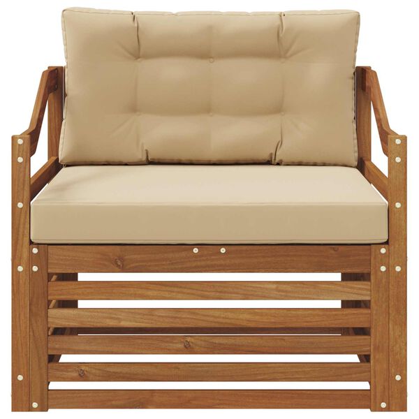 vidaXL Комплект дивани за открито Солидно акациево дърво Естествен