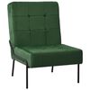 vidaXL Стол за релаксация, 65x79x87 см, тъмнозелен, кадифе