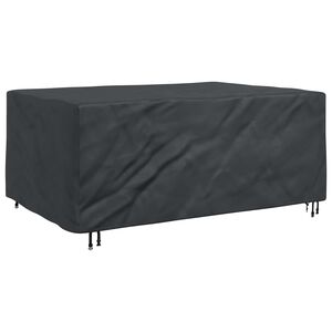 vidaXL Покривало за мебели Едноцветен Черно 230 x 165 x 80 cm 600D