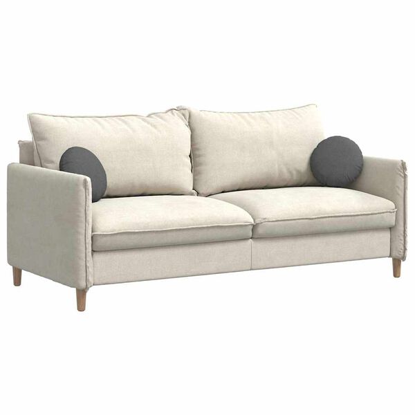 vidaXL Възглавници за седалки 2 pcs Тъмен сив &Oslash;30 x 13 см текстил