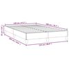 vidaXL Рамка за легло бяла 120x200 см, изкуствена кожа