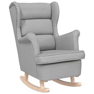 vidaXL Люлеещ се стол Cloud Grey 74x90x102 cm Fabric