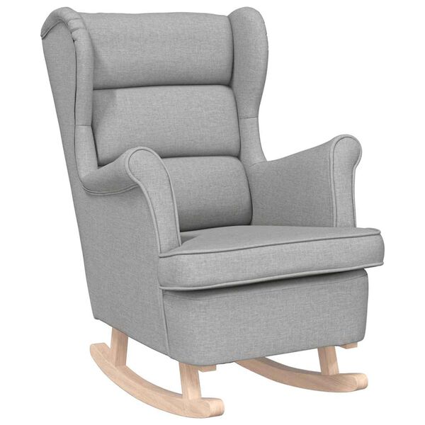 vidaXL Люлеещ се стол Cloud Grey 74x90x102 cm Fabric