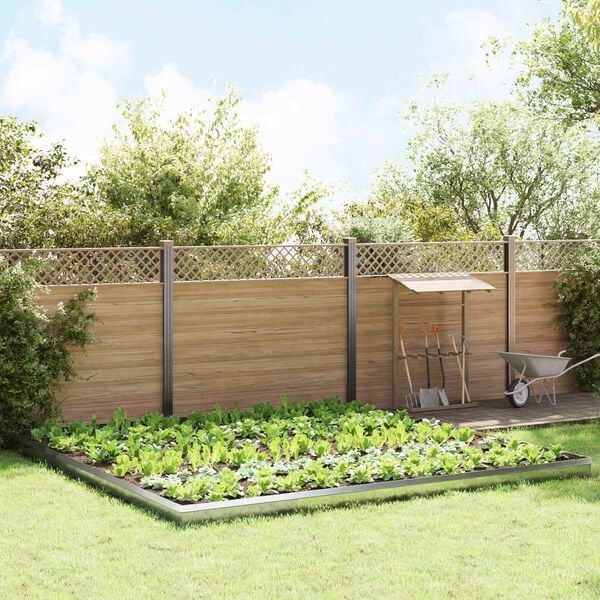 vidaXL Огради за охлюви 20 pcs Сребрист Галванизирана стомана