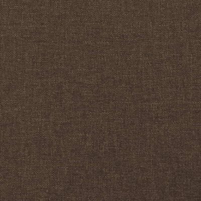 vidaXL Горна табла за легло с уши, тъмнокафява, 83x23x118/128 см, плат