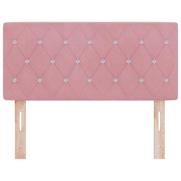 vidaXL Облегалка за глава с таблото Розово 90 cm Изкуствена