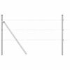 vidaXL Стълб за ограда. Сребрист 50 x 0,6 м (36 мм мрежа) Стомана