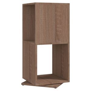 vidaXL Въртящ се шкаф, дъб сонома, 34,5x34,5x75,5 см, инженерно дърво
