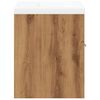 vidaXL Комплект мебели за баня от 2 части Дъб артизан инженерно дърво
