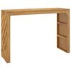 vidaXL Конзолна маса 110x35x75 см, масивно тиково дърво