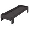 vidaXL Хранилка за пилета Черно 80 x 28 x 13.5 см