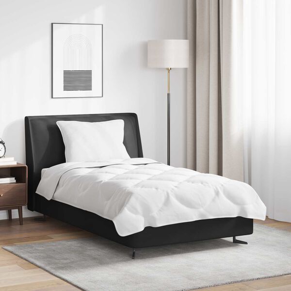 vidaXL Комплект завивки с възглавница 2 pcs Бяло Микрофибър