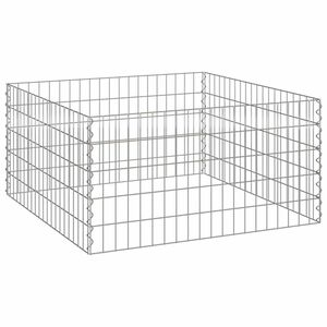vidaXL Квадратен компостер 100 x 100 x 50 cm Желязо