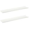 vidaXL Плаващ рафт 2 pcs Бял 100 x 18 x 2,5 см Стомана