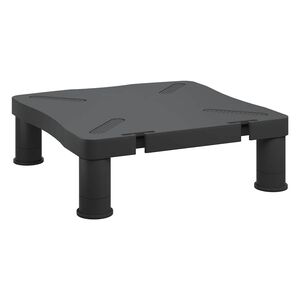 vidaXL Поставка за монитор, черна, 33,5x34x10,5 см