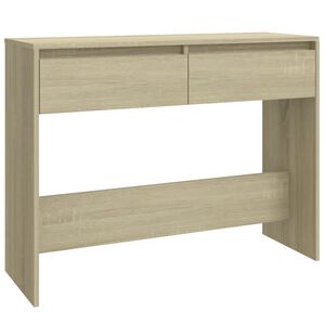 vidaXL Конзолна маса, дъб сонома, 100x35x76,5 см, инженерно дърво
