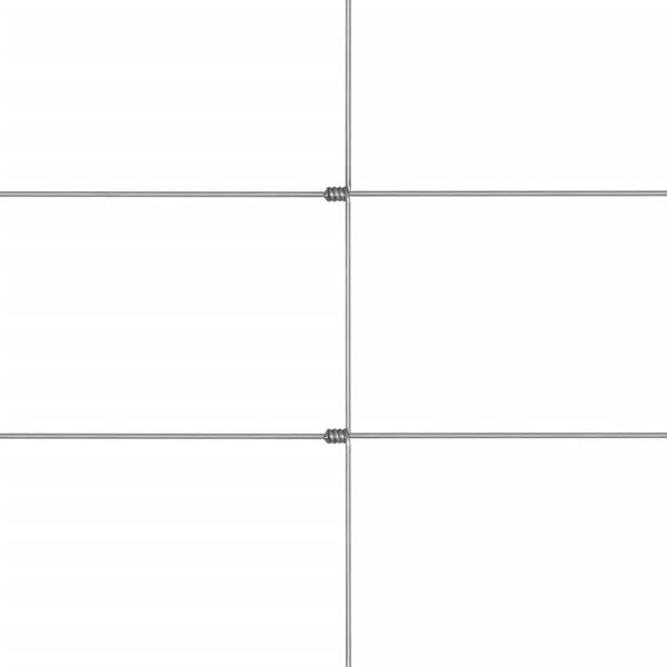 vidaXL Градинска ограда, поцинкована стомана, 50x1,6 м, сребриста