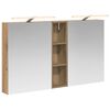 vidaXL Комплект шкафове за баня 3 бр. 120 x 14,5 x 70 см