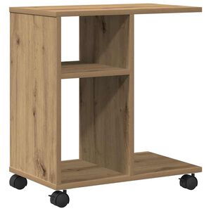 vidaXL Масичка дъб артизан 50 x 30 x 55 см Инженерна дървесина