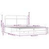 vidaXL Рамка за легло без матрак 150x200 см кафяв дъб инженерно дърво
