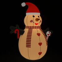 vidaXL Надуваем снежен човек с LED 250 см