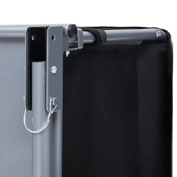 vidaXL Ремарке за колело, черно и сиво, 65 кг